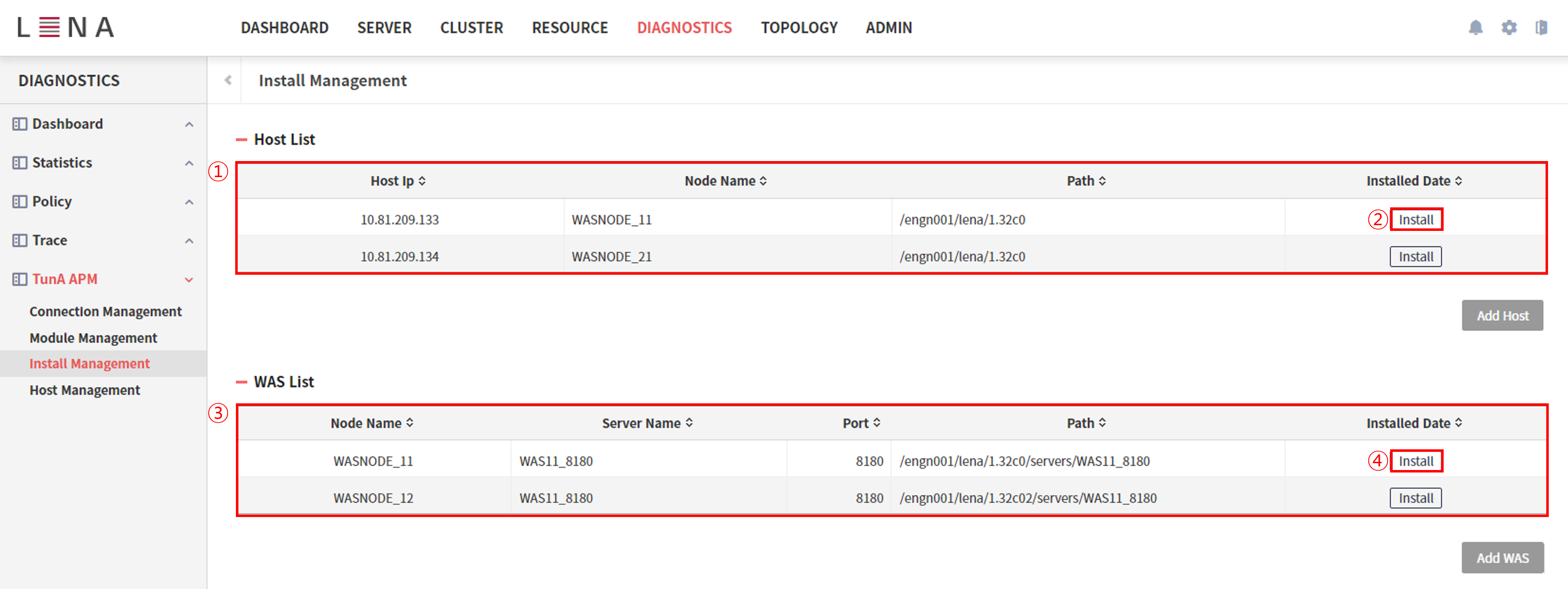 diagnostics tuna install 2