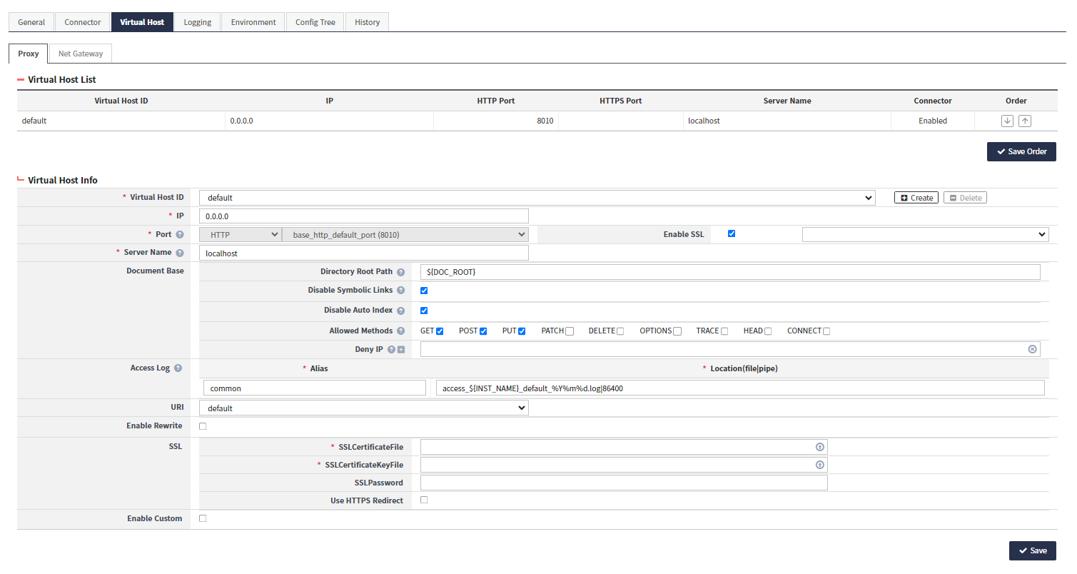 server 5 web server proxy vhost