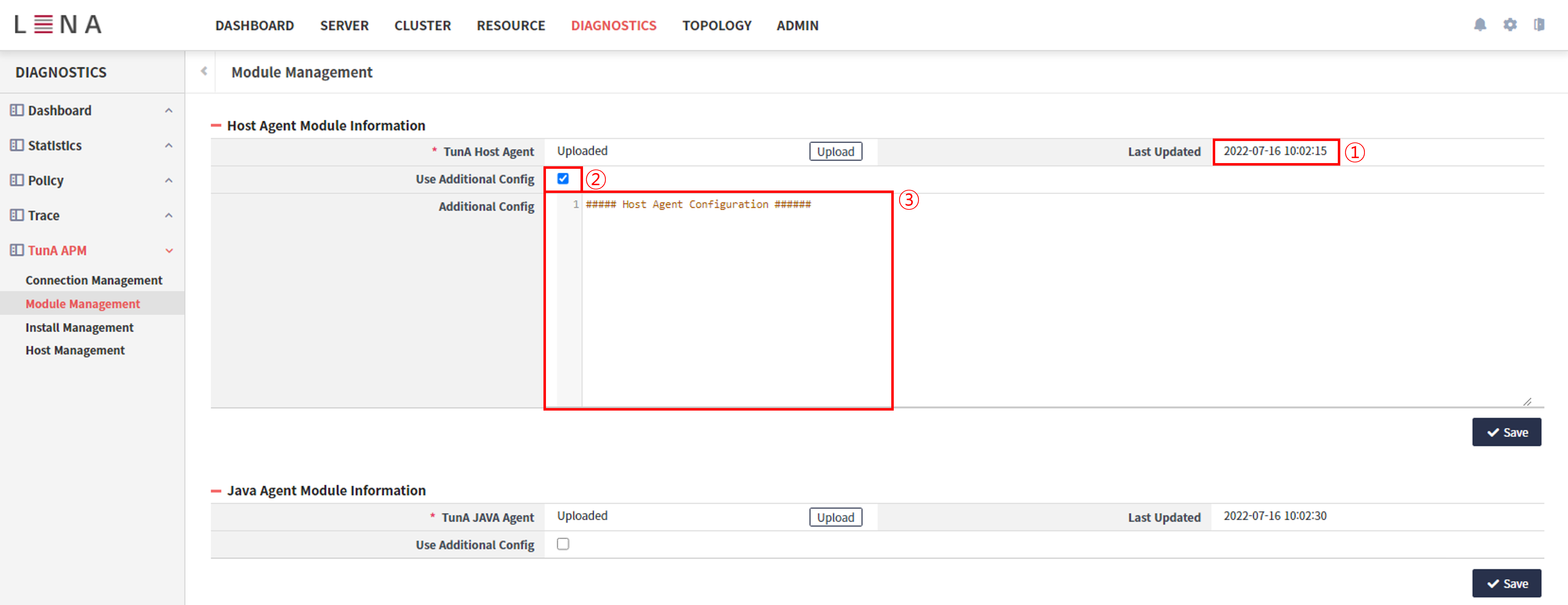 diagnostics tuna module 2