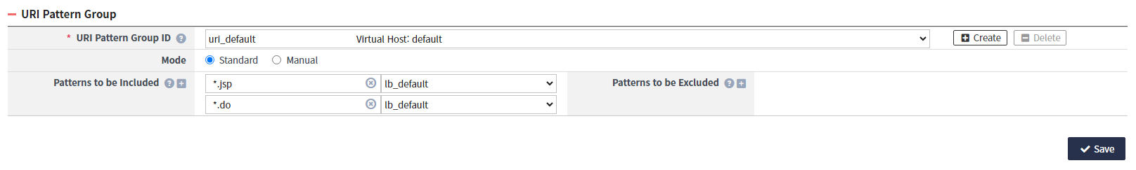 server 5 web server proxy uri pattern group