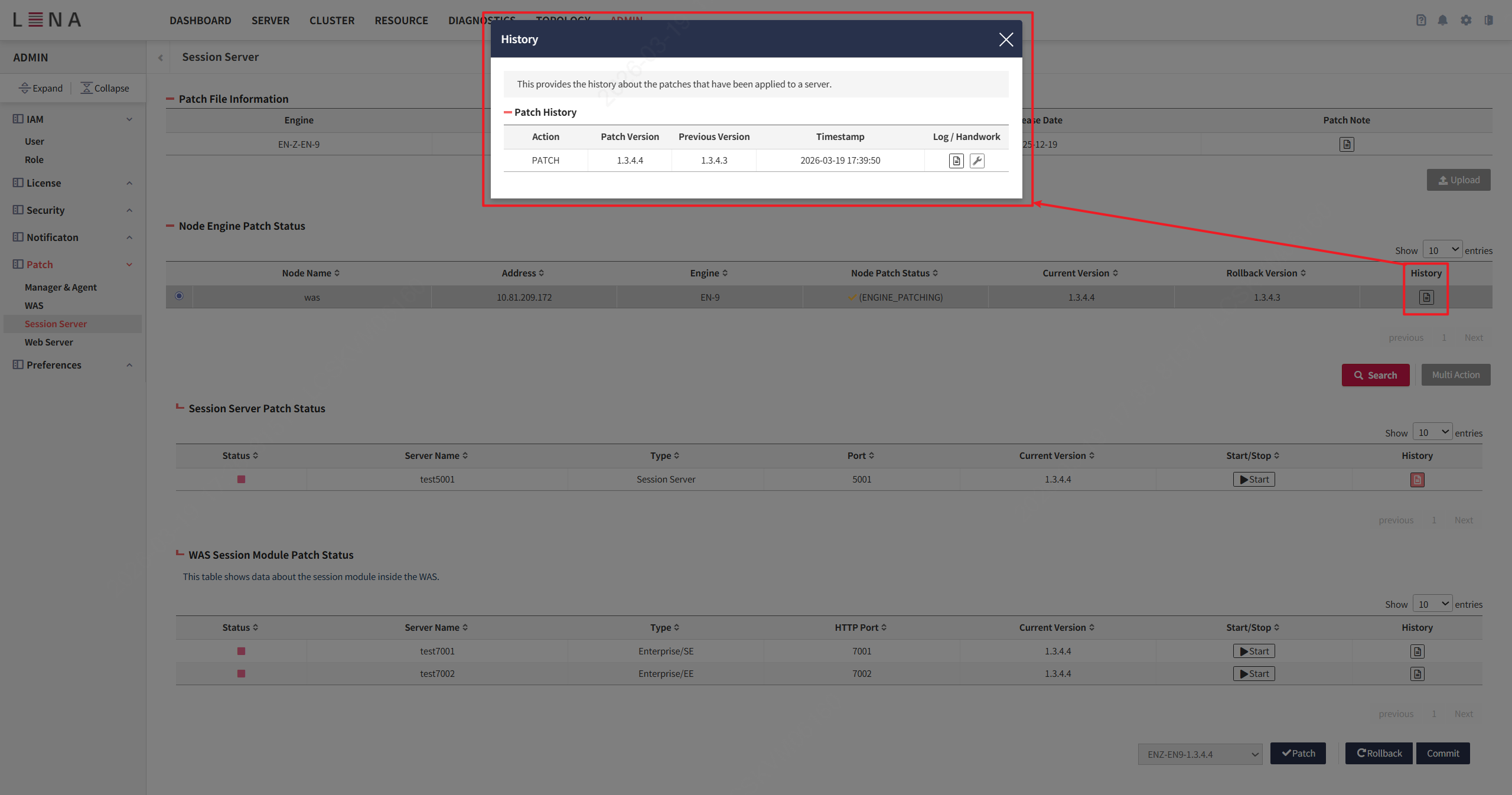 gui session patch6 history