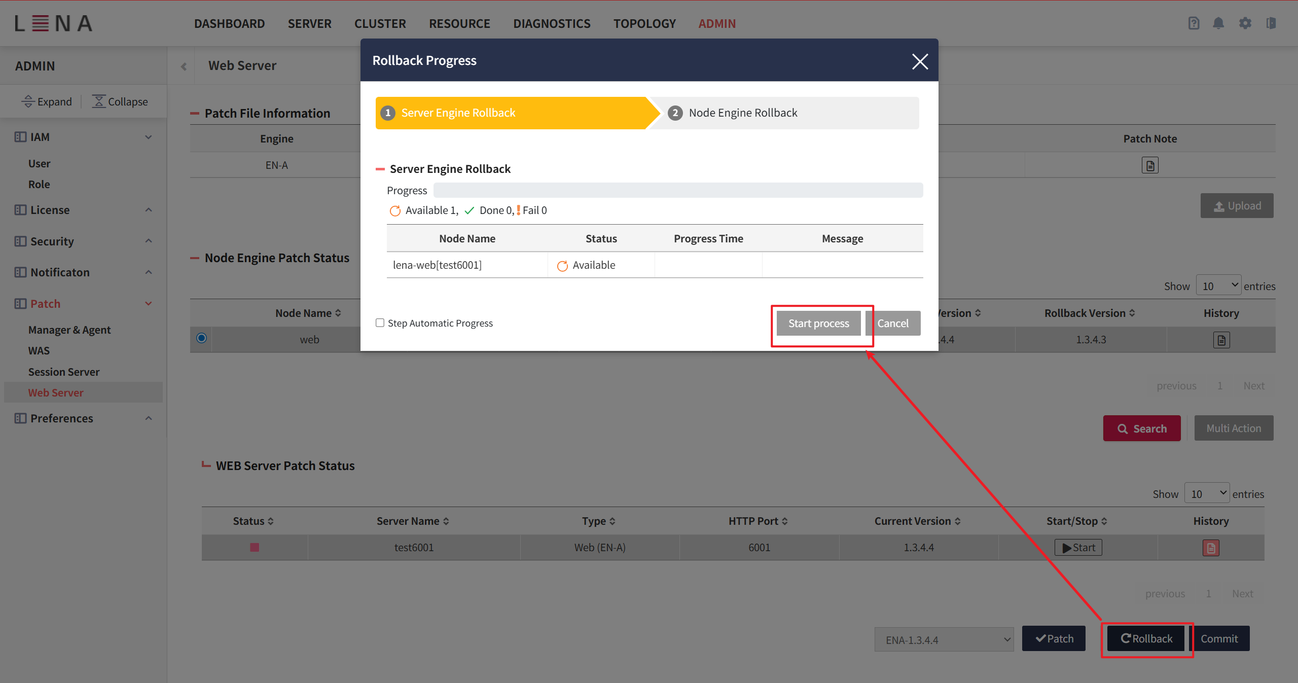 gui web rollback1