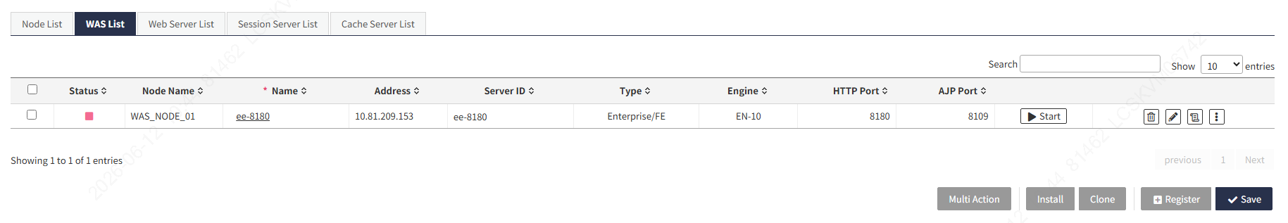server 9 fe server